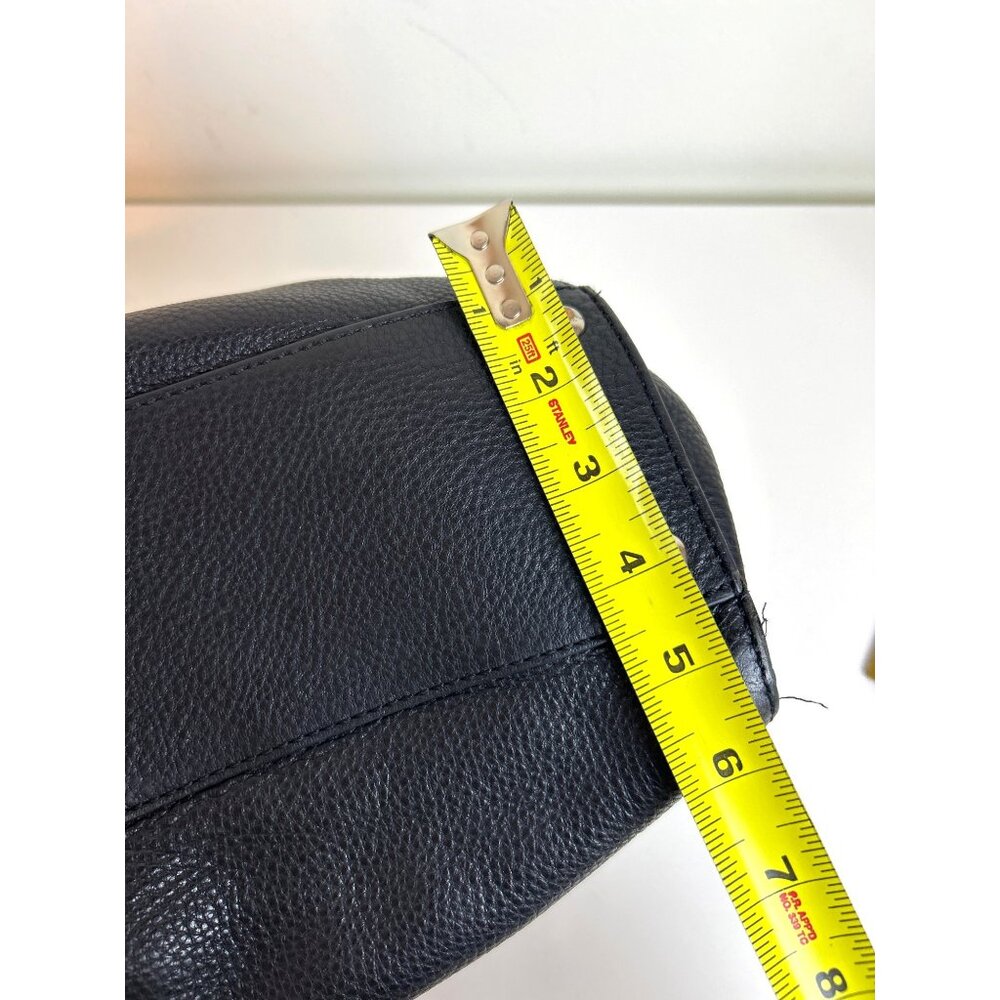Michael Kors Black Leather Satchel with Chain Strap - Picture 11 of 13
